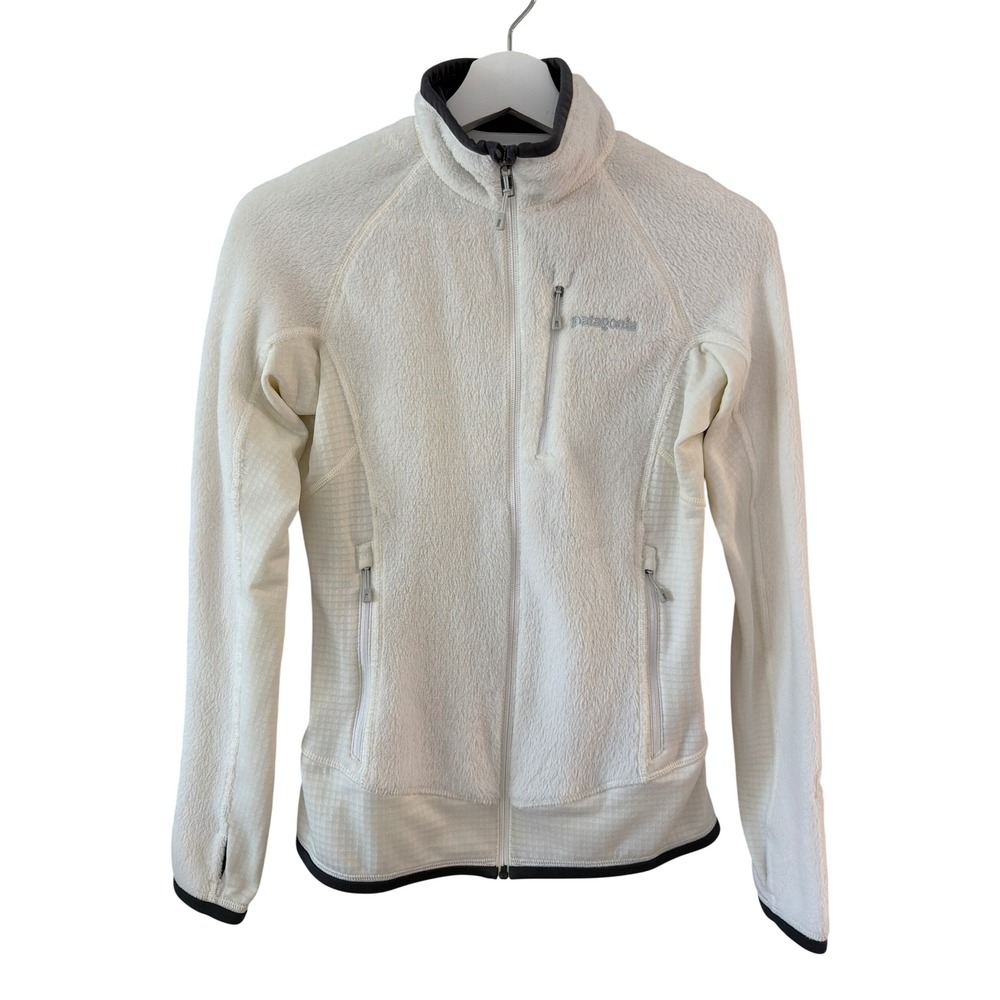 Patagonia R3 Hi-Loft Polartec Fleece Jacket Birch White‎ Womens XS 25147 SP14
